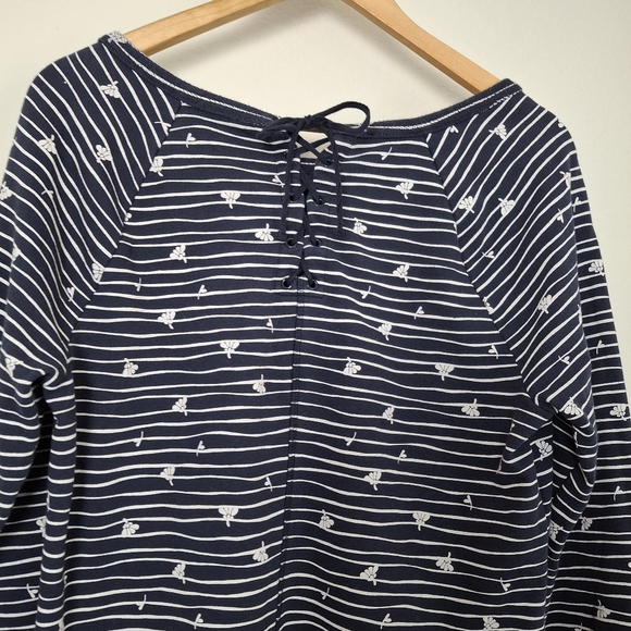 T by Talbots Longsleeve Mixed Print Dress - Picture 9 of 14